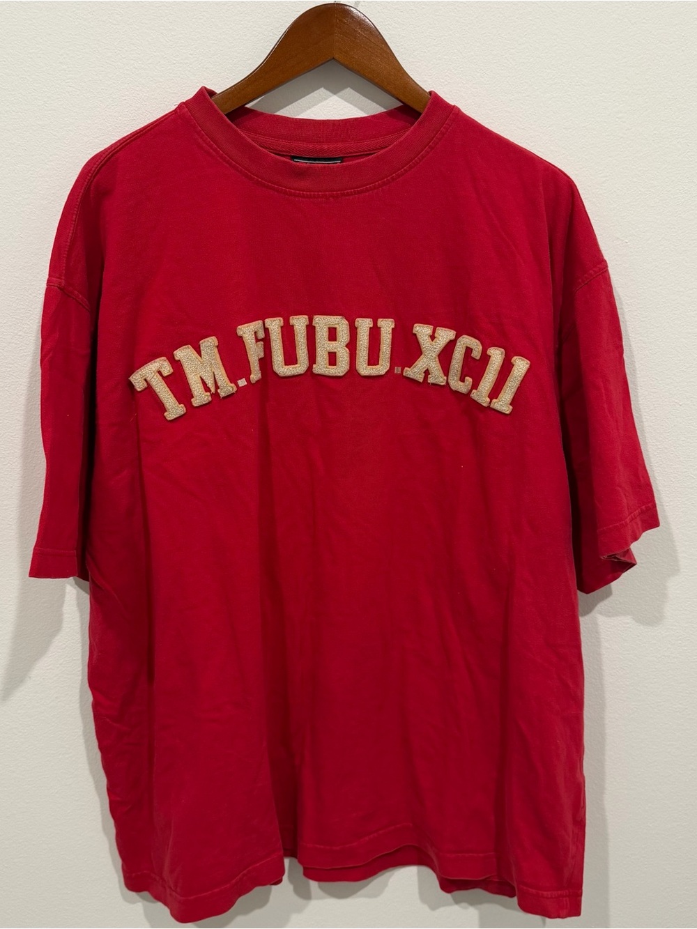 Fubu Y2K Men’s Felt Spellout T-Shirt